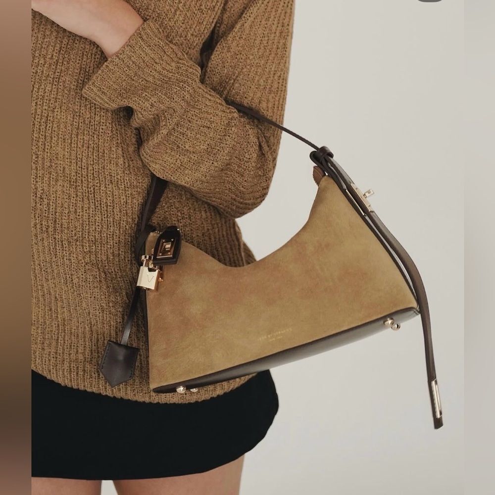 Verified Gold Suede Hobo Bag - Picture 10 of 16